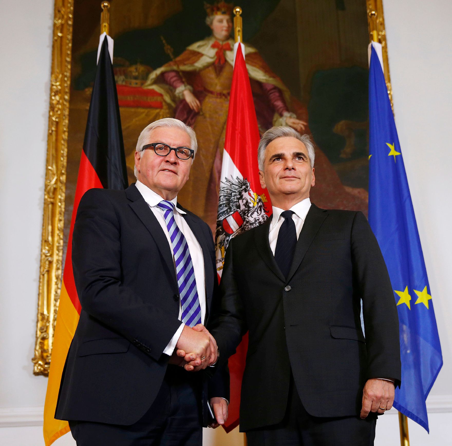 Am 14. November 2015 empfing Bundeskanzler Werner Faymann den deutschen Außenminister Frank-Walter Steinmeier zu einem Arbeitsgespräch.