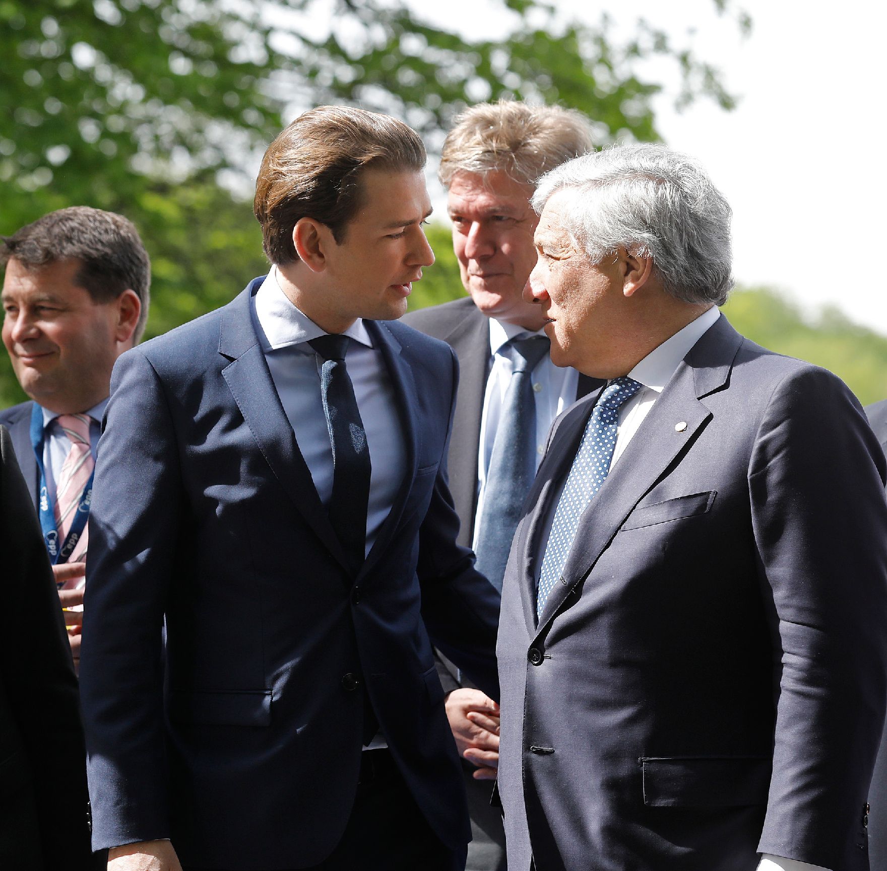 Am 9. Mai 2019 nahm Bundeskanzler Sebastian Kurz (l.) am EU-Gipfel in Sibiu teil.