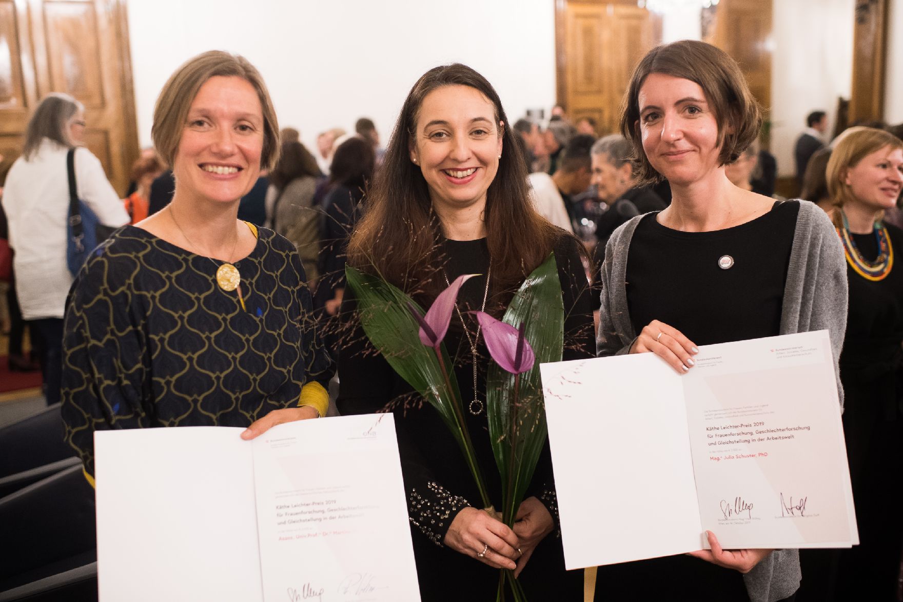Am 14. Oktober 2019 hat Bundesministerin Ines Stilling die Käthe Leichter-Preise verliehen.