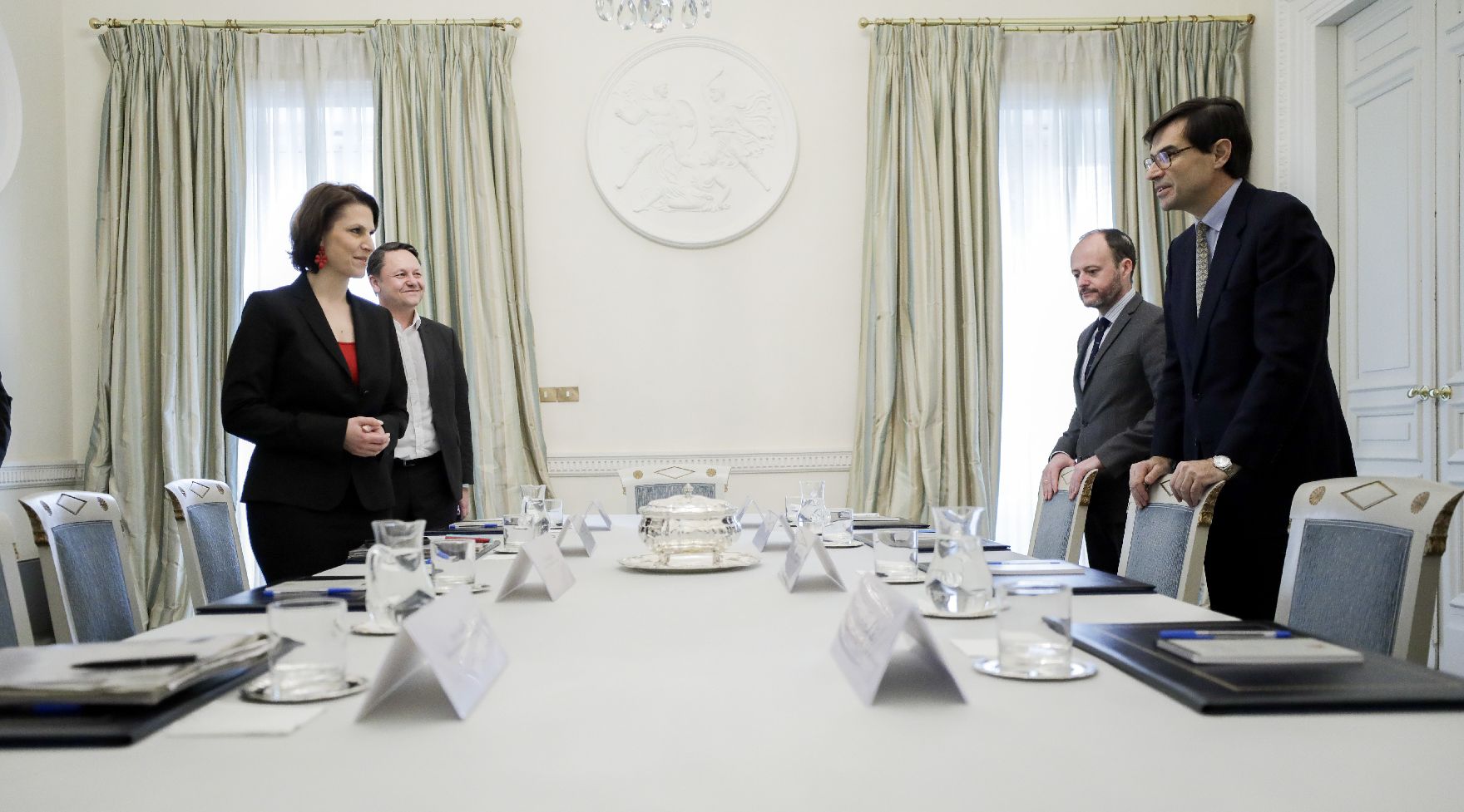 Am 14. Februar 2020 traf Bundesministerin Karoline Edtstadler im Rahmen ihrer Madrid Reise den EU-Staatssekretär Juan González-Barba Pera zu einem Arbeitsgespräch.