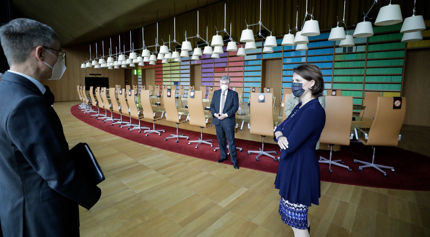 Am 14. Oktober 2020 besichtigte Bundesministerin Karoline Edtstadler (im Bild) im Rahmen ihres Luxemburg Besuchs den Europäischen Gerichtshof.