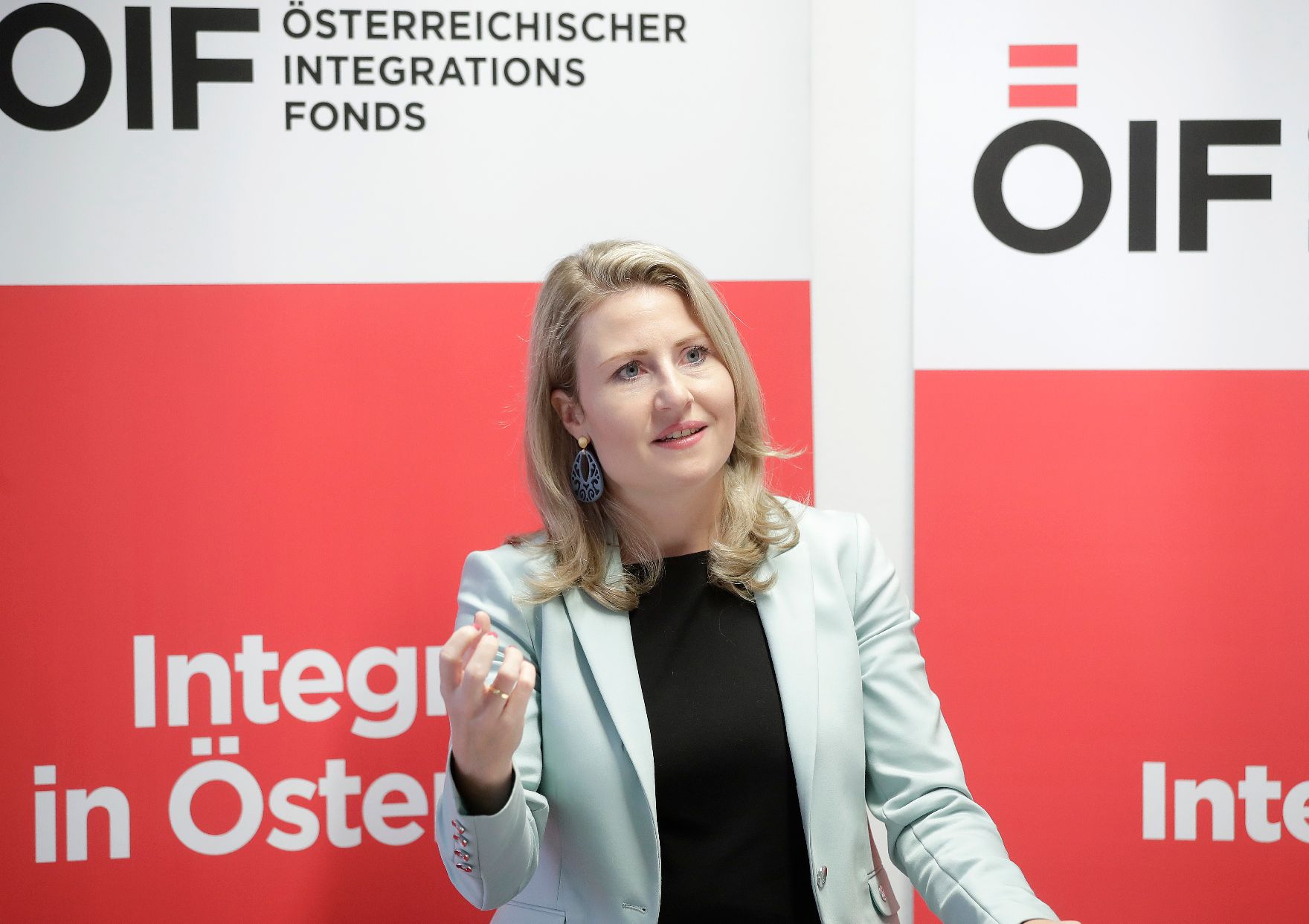 Am 16. Oktober 2020 besuchte Bundesministerin Susanne Raab (im Bild) den Österreichischen Integrationsfonds.