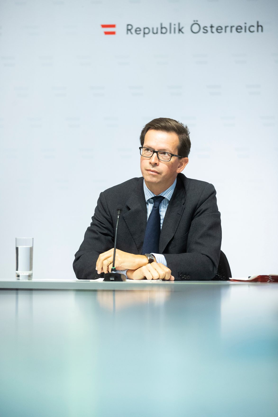 Am 26. September 2019 lud Regierungssprecher Alexander Winterstein (im Bild) zu einem Briefing zu den aktuellen Themen der Bundesregierung.