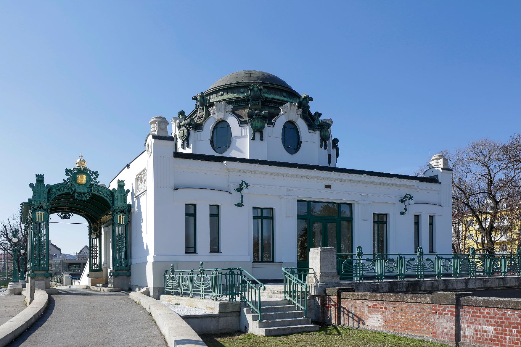 Der Otto Wagner Hofpavillon Hietzing im 13. Bezirk in Wien. Schlagworte: Otto Wagner, Pavillon, Hietzing, Architektur