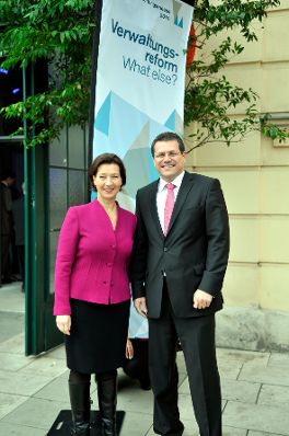 Bundesministerin Gabriele Heinisch-Hosek und Maroš Šefčovič, Vizepräsident der Europäischen Kommission.