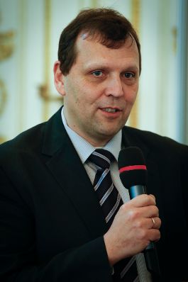 Am 10. Jänner 2013 fand im Bundeskanzleramt die Veranstaltung "15 Jahre HELP & RIS" statt. Im Bild Roland Ledinger.