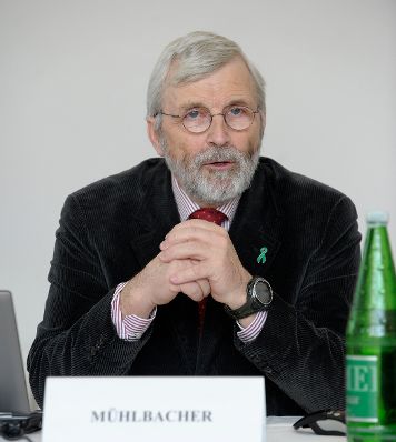 Am 5. März 2013 fand im Bundeskanzleramt ein Treffen der deutschsprachigen nationalen Ethikkommissionen statt. Im Bild Ferdinand Mühlbacher, Leiter der Universitätsklinik für Chirurgie am AKH Wien.
