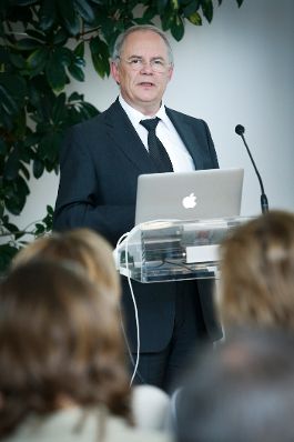 Am 16.Juli 2014 eröffnete Sektionschef Manfred Matzka (im Bild) den Auftakt zur Initiative Digital Champion Austria im Österreichischem Haus-, Hof- und Staatsarchiv.