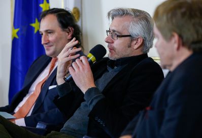 Am 28. Jänner 2015 fand im Bundeskanzleramt die Veranstaltung „Was bedeutet Datenschutz für Unternehmen“ anlässlich des 9. Europäischen Datenschutztages statt. Im Bild (v.l.n.r.) Gernot Schaar, Stefan Strauss und Johann Maier.