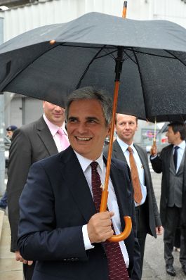 Montag, den 14. September 2009 begann in Salzburg die 2-tägige Klausurtagung der Bundesregierung. Im Bild Bundeskanzler Werner Faymann.