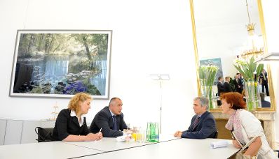 Dienstag, den 20. Juli 2010 traf Bundeskanzler Werner Faymann (R) im Bundeskanzleramt in Wien mit dem Premierminister von Bulgarien, Bojko Borissow (L) zu politischen Gesprächen zusammen.