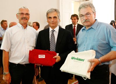 Am 30. Juni 2010 empfing Bundeskanzler Werner Faymann Österreichische Betriebsräte im Bundeskanzleramt.