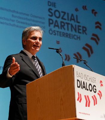 Am 10. Oktober 2011 hielt Bundeskanzler Werner Faymann eine Ansprache bei dem Bad Ischler Dialog der Sozialpartner Österreichs.