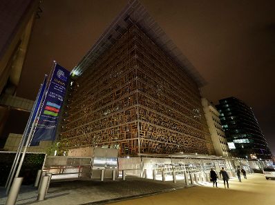 Am 15. Dezember 2016 fand in Brüssel der Europäische Rat der Staats- und Regierungschefs statt. Im Bild das neue Ratsgebäude.