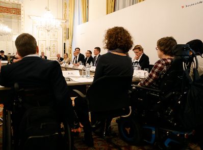 Am 6. März 2019 empfing Bundeskanzler Sebastian Kurz zur Sozialrunde Menschen mit Behinderung.