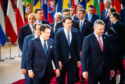 Am 22. März 2019 nahm Bundeskanzler Sebastian Kurz am Europäische Rat der Staats- und Regierungschefs teil.