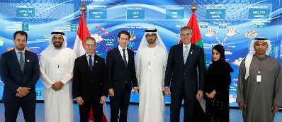 Am 23. März 2019 fand die Arbeitsreise von Bundeskanzler Sebastian Kurz in den Vereinigten Arabischen Emiraten statt. Im Bild mit Sultan al Jaber, CEO ADNOC.
