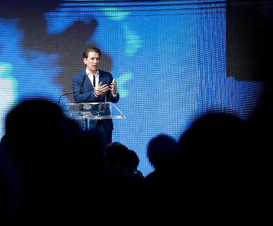 Am 7. Mai 2019 nahm Bundeskanzler Sebastian Kurz (im Bild) an der Veranstaltung "The European Dream" teil.