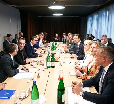 Am 6. Juni 2018 reiste Bundeskanzler Sebastian Kurz nach Brüssel. Im Bild beim Ministerrat.