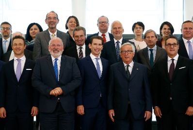 Am 6. Juni 2018 reiste Bundeskanzler Sebastian Kurz nach Brüssel. Im Bild nach dem Ministerrat.