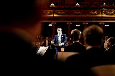 Am 24. Jänner 2019 besuchte Bundesminister Gernot Blümel gemeinsam mit Clivia Treidl den Ball der Wiener Philharmoniker.