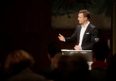 Am 30. Jänner 2019 nahm Bundesminister Gernot Blümel (im Bild) an der Ö1 Klartext Diskussion teil.