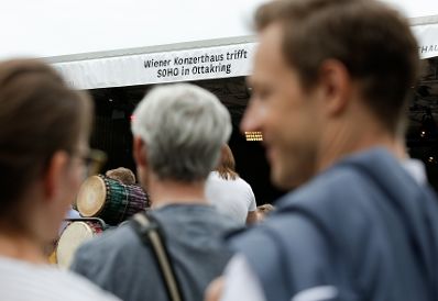 Am 17. Juni 2018 besuchte Bundesminister Gernot Blümel die Veranstaltung Wiener Konzerthaus trifft SOHO in Ottakring.