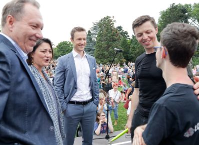 Am 17. Juni 2018 besuchte Bundesminister Gernot Blümel die Veranstaltung Wiener Konzerthaus trifft SOHO in Ottakring.