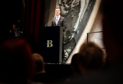 Am 18. Juli 2018 reiste Bundesminister Gernot Blümel (im Bild) anlässlich der Eröffnung der Bregenzer Festspiele nach Bregenz.