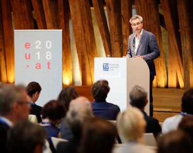 Am 13. September 2018 nahm Bundesminister Gernot Blümel an der Europäischen Konferenz für Architekturpolitik in der TU Wien teil.