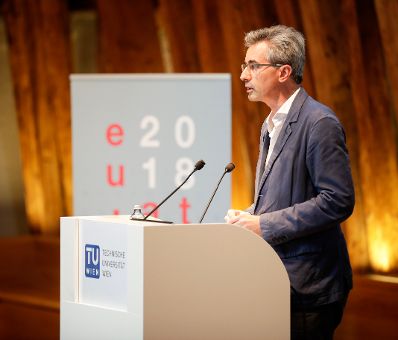 Am 13. September 2018 nahm Bundesminister Gernot Blümel an der Europäischen Konferenz für Architekturpolitik in der TU Wien teil.