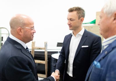 Am 26. September 2018 nahm Bundesminister Gernot Blümel (m.) an der Eröffnung der Österreichischen Medientage teil.