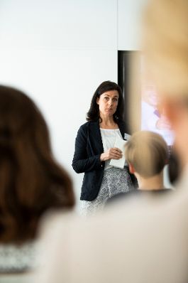 Am 28. Februar 2019 hielt Bundesministerin Juliane Bogner-Strauß eine Begrüßungsrede zum Start der Workshopreihe "Women Empowerment - Frauen in Führungspositionen".