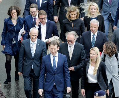 Am 22. Mai 2019 fand die Angelobung der österreichischen Übergangsminister durch Bundespräsident Alexander Van der Bellen statt.