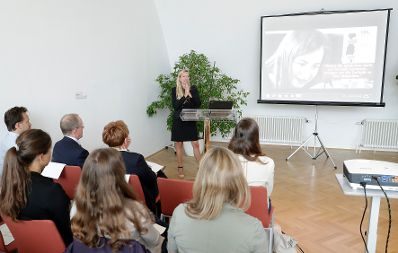 Am 25. Juni 2018 nahm Bundesministerin Juliane Bogner-Strauß (im Bild) an der Veranstaltungsreihe "Gleichstellung im Gespräch" teil.