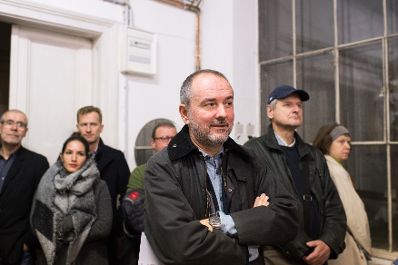 Am 19. November 2016 besuchte Kunst- und Kulturminister Thomas Drozda (im Bild) Ateliers und Studios anlässlich der Vienna Art Week.