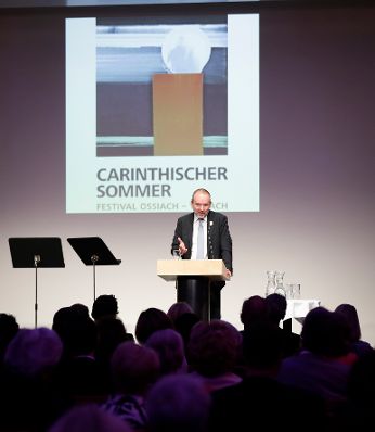 Am 16. Juli 2017 eröffnete Kunst- und Kulturminister Thomas Drozda (im Bild) den Carinthischen Sommer in Villach.