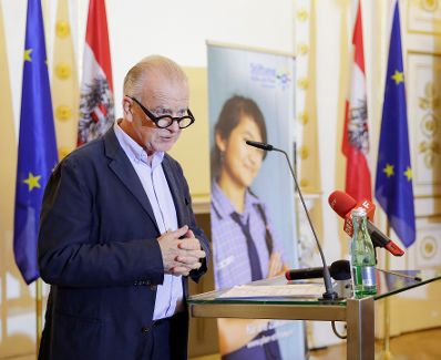 Am 19. September 2017 fand die Verleihung des Plan Medienpreis für Kinderrechte im Bundeskanzleramt statt. Im Bild Rudi Klausnitzer, Vorstandsmitglied der Privatstiftung Hilfe mit Plan Österreich.