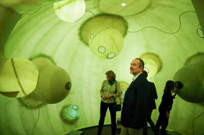 Am 7. Oktober 2017 fand die Langen Nacht der Museen statt. Im Bild Kunst- und Kulturminister Thomas Drozda (r.) im Technischen Museum.