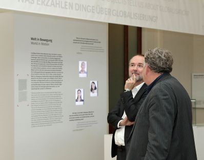 Am 3. November 2017 besuchte Kunst- und Kulturminister Thomas Drozda (im Bild) das Weltmuseum Wien.