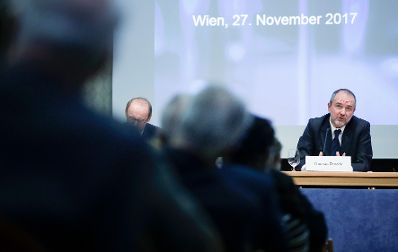 Am 27. November 2017 nahm Kanzleramtsminister Thomas Drozda (im Bild) an der Diskussion "Österreich in einem Sozialen Europa" teil.