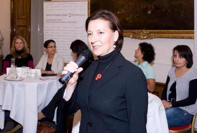 Am 21. Oktober 2009 lud die Bundesministerin für Frauen und Öffentlichen Dienst Gabriele Heinisch-Hosek zu einer Podiumsdiskussion zum Thema "Fremdbild - Rollenbild - Vorbild" ein.