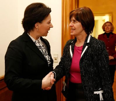 Empfang der Frauenministerin für weibliche Führungskräfte aus Wirtschaft, Kunst und Medien im Palais Dietrichstein.