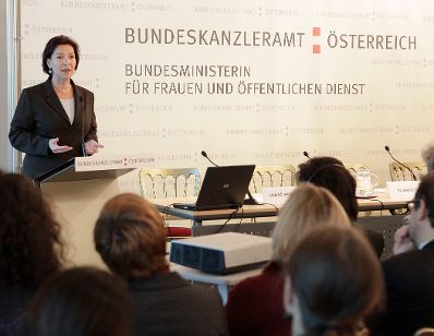 Am 18. Oktober 2010 lud Frauenministerin Gabriele Heinisch-Hosek zu der Internationalen Fachtagung "Sexismus in der Werbung" ins Bundeskanzleramt.