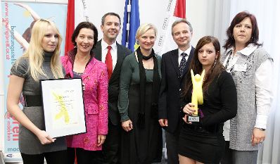 Frauenministerin Gabriele Heinisch-Hosek bei der Verleihung AmaZone-Award.