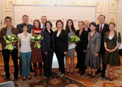 Am 1. Juni 2011, Frauenministerin Gabriele Heinisch-Hosek bei der Verleihung des "Johanna Dohnal-Förderpreis 2011" im Bundeskanzleramt.