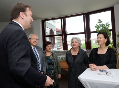 Am 13. Mai 2011, Bundesministerin Gabriele Heinisch-Hosek zu Besuch in der ÖBB Lehrwerkstätte anlässlich des Niederösterreichtages.
