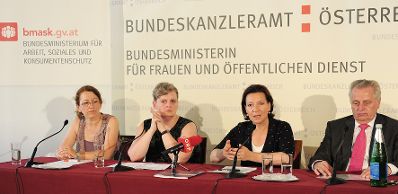 Am 7. Juli 2011, Pressekonferenz zur Präsentation der Studie "Partnergewalt gegen ältere Frauen".