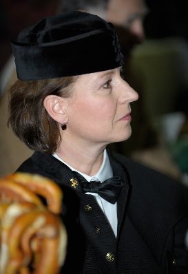 Am 4. Dezember 2012 besuchte Frauenministerin Gabriele Heinisch-Hosek (im Bild) die Barbarafeier im Technischen Museum Wien.