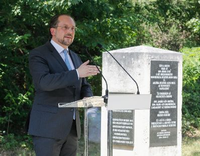 Am 27. Juni 2019 nahm Bundesminister Alexander Schallenberg (im Bild) an der Gedenkveranstaltung 30 Jahre Fall des Eisernen Vorhangs teil.